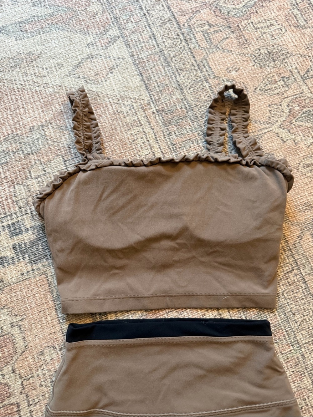 Abercrombie & Fitch YPB studioFLEX Two-Piece Active Set in Taupe - Picture 3 of 5